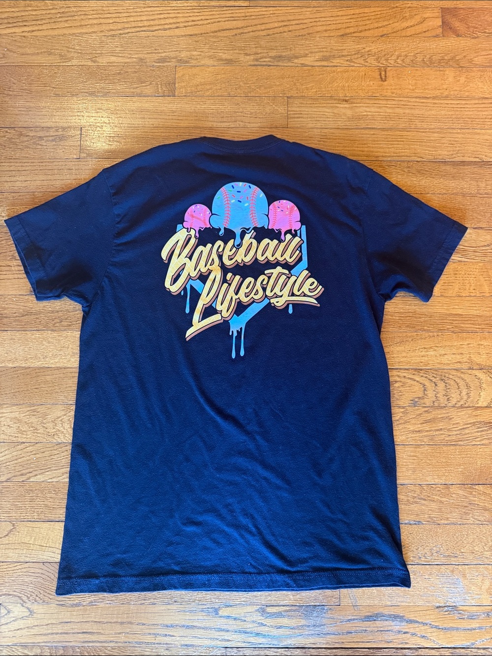 Baseball Lifestyle Graphic Tee - Black